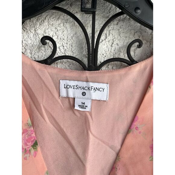Love Shack Fancy X Target Fleur  Dress - Size 14 - Pink - Picture 8 of 9